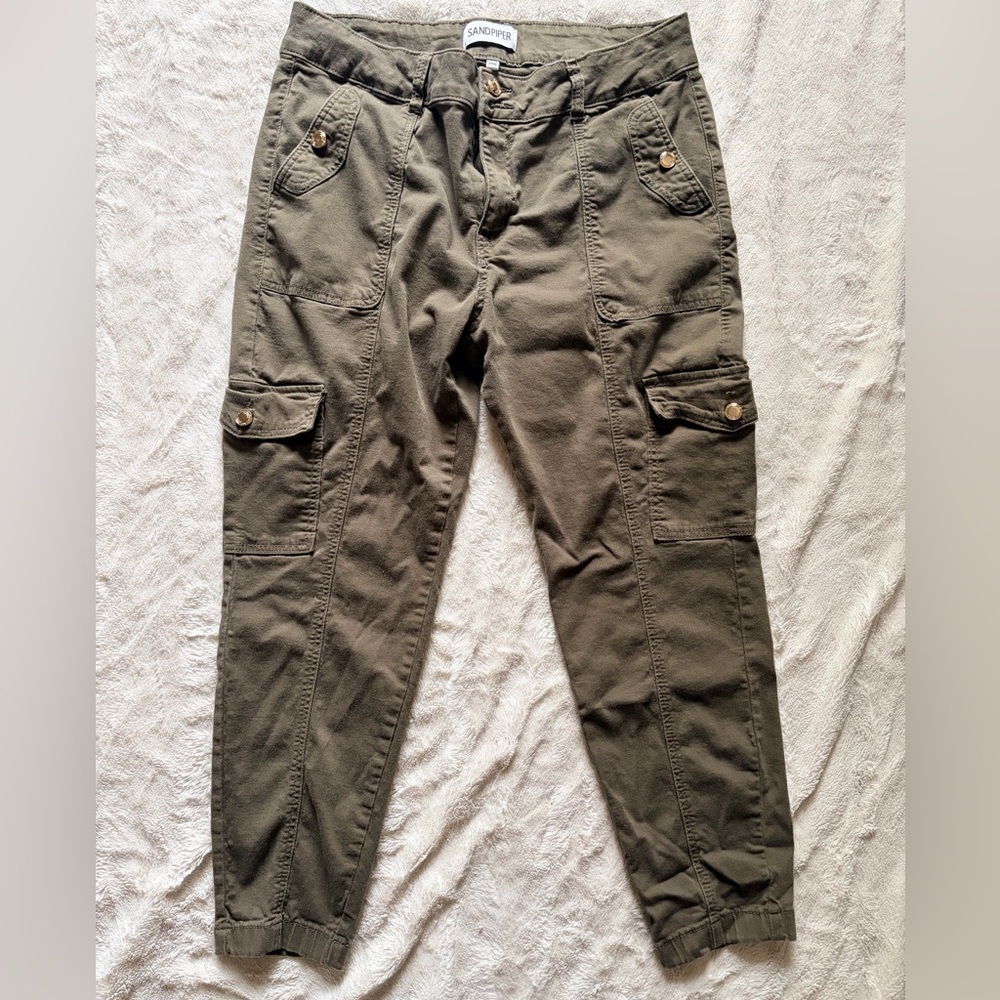 Sandpiper Women's Olive Cargo Pants
